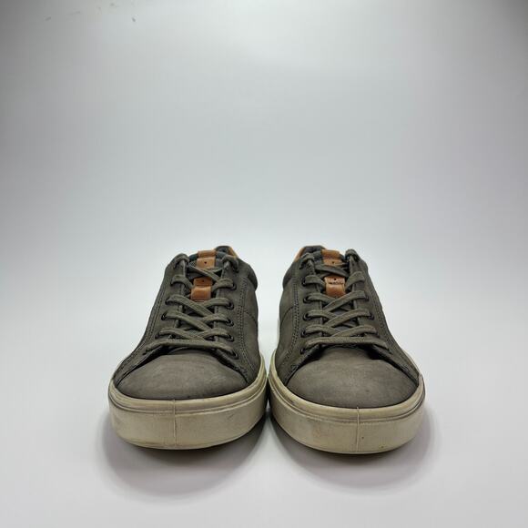 ECCO Soft 7 Grey Brown Leather Casual Shoes Sneakers Comfort Insole Men Size 10 main image 8
